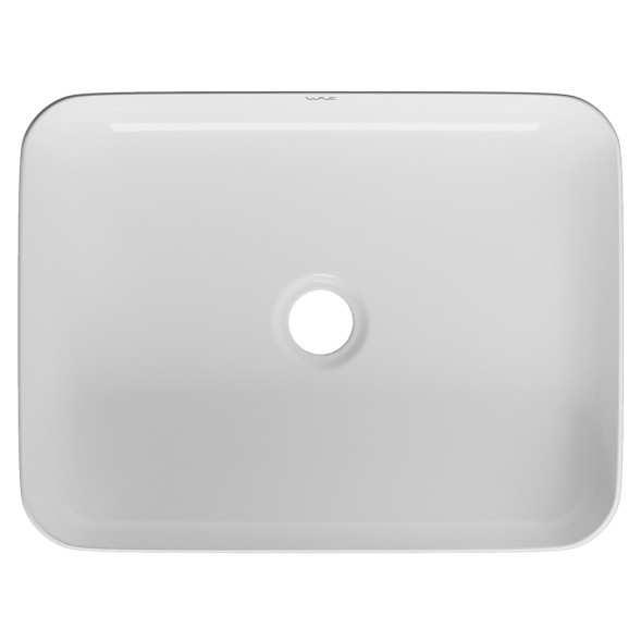 Раковина накладная на столешницу WAVE Quadro 500*390*140 ш*г*в без перелива,белый,прямоуг - 552548 