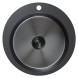 Мойка настол.монтаж D50 (3,0) вып 3 1/2 круглая  MIXLINE PRO 20см с сифоном (черный графит) - 554770 
