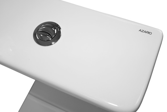 Унитаз-компакт Azario FRETTA ROUND 650х340х770 напольный, безободковый, со смывным механизмом Geberit, бачком и сиденьем микролифт (AZ-1217 + AZ-1216-G)