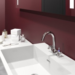 Смеситель для раковины 1/2 кер. MIXLINE ML07-04 п/шпильку (без подводки) - ML07-04