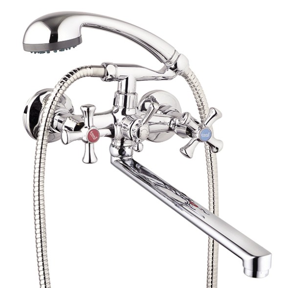 Смеситель для ванны и раковины 1/2 кер Glauf QFR7-C827 - QFR7-C827 