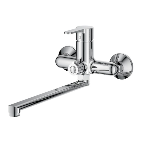 Смеситель для ванны и раковины 35к L2203 Ledeme б/отв L-нос, латунь - L2203 