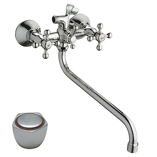 Смеситель для ванны и раковины 1/2 кер HB2209 HAIBA с шар перекл ПЕНТА - HB2209 