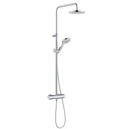 Душевая система KLUDI DIVE DUAL SHOWER SYSTEM с термостатом, хром (6907905-00)