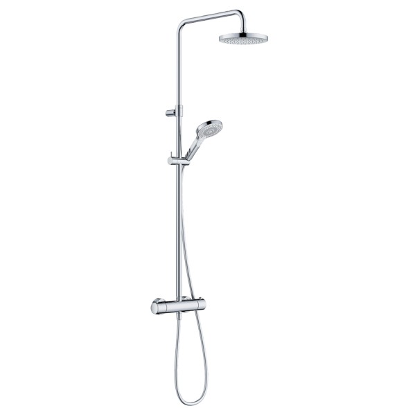 Душевая система KLUDI DIVE DUAL SHOWER SYSTEM с термостатом, хром (6907905-00)