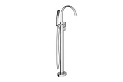 Смеситель для ванны Ravak FM 080.00, напольный, однорычажный, с душевой лейкой, хром  (X070059)