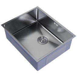 Мойка подст.монтаж 53х43 (3,0) вып 3 1/2 MIXLINE PRO 22см с сифоном (сатин) - 547231