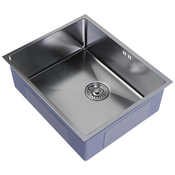 Мойка подст.монтаж 53х43 (3,0) вып 3 1/2  MIXLINE PRO 22см с сифоном (сатин) - 547231 