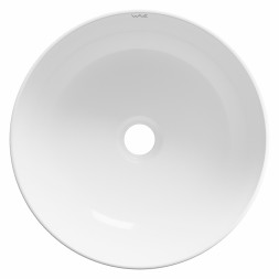 Раковина накладная на столешницу WAVE Round 405*405*140 ш*г*в без перелива,белый,круг - 552545