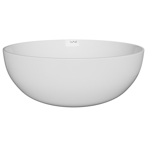 Раковина накладная на столешницу WAVE Round 405*405*140 ш*г*в без перелива,белый,круг - 552545 