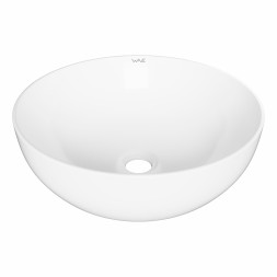 Раковина накладная на столешницу WAVE Round 405*405*140 ш*г*в без перелива,белый,круг - 552545