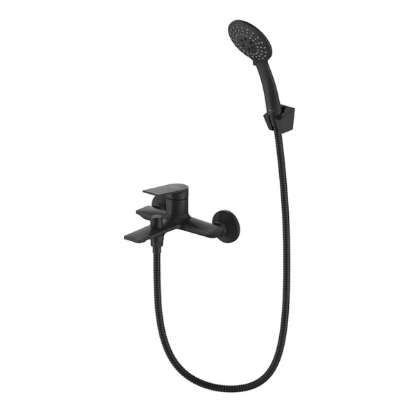 Смеситель для ванны 35к Milardo AZUBL00M02 &amp;quot;Azure&amp;quot; с душ. аксессуарами, ЧЕРНЫЙ хром - AZUBL00M02 