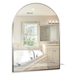 Зеркало MIXLINE &amp;quot;Аркада-Люкс&amp;quot; 490*670 (ШВ) с полкой и фацетом - 00000020 