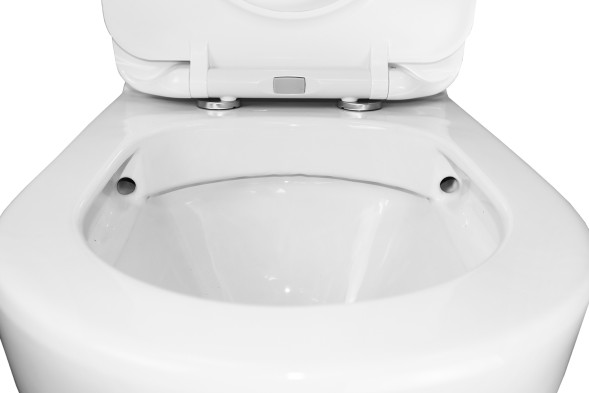 Унитаз-компакт Azario Renda 615х365х840 напольный, безободковый,  в комплекте с арматурой, сиденье микролифт, белый (AZ-8693)