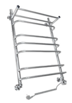 Полотенцесушитель электрический ДВИН FQ Electro лесенка с полкой 60/50, ТЭН справа, полированный (4627119336279)