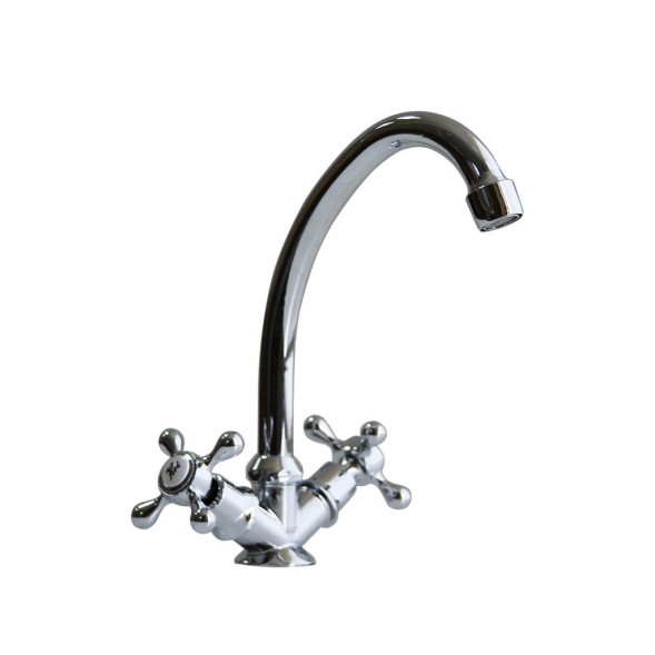 Смеситель для кухни 1/2 рез T.MARKT 041-2006 Крест п\гайку - 041-2006 