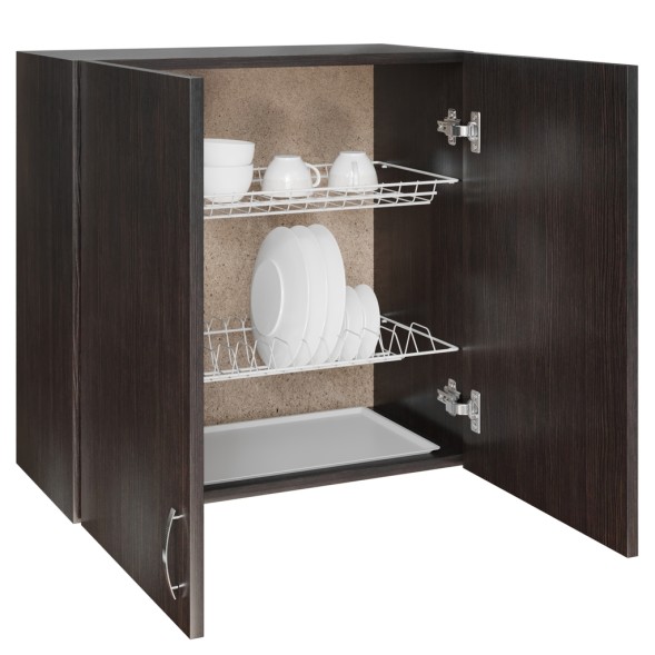 шкаф навесной кухонный с сушкой 60 венге - 531886 