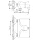 Смеситель для душа 40к HB2001 HAIBA б/отв^ - HB2001 