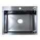 Кухонная мойка AZARIO NICOLE (500*500*220) нержавеющая сталь черная соты (сифон, диспенсер,коландер) (AZB5050H)
