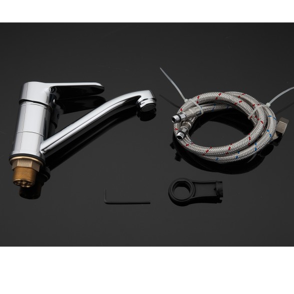 Смеситель для кухни 35к G4536 GAPPO длинный пов. излив, п/гайку, ХРОМ - G4536 