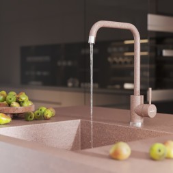 Смеситель для кухни 35к MIXLINE ML-GS12 (307) терракотовый высок. излив - ML-GS12 (307)