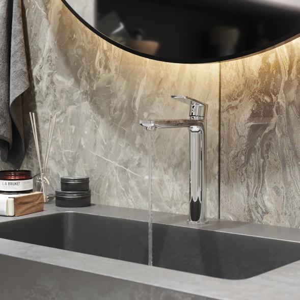 Смеситель для раковины 35k MIXLINE ML26-042 &amp;quot;Life&amp;quot; высокий излив - ML26-042 