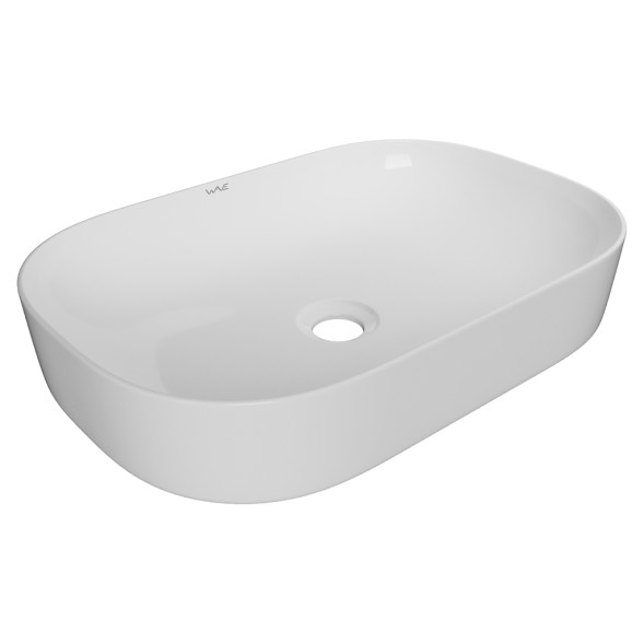 Раковина накладная на столешницу WAVE Slim 600*400*145 ш*г*в без перелива,белый,прямоуг - 552549 