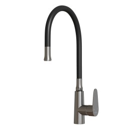 Излив для см кухня ГИБКИЙ черный (для смесителей MIXLINE MLSS36-09) -  