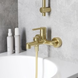 Смеситель для ванны 35к IDDIS AIGMG00i02WA &amp;quot;Aiger&amp;quot; без душ. аксессуаров, ЗОЛОТО матовый - AIGMG00i02WA 