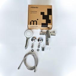 Смеситель для ванны 35к Milardo AZUSB00M02 &amp;quot;Azure&amp;quot; с душ. аксессуарами,  ХРОМ - AZUSB00M02 