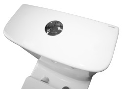 Унитаз-моноблок AZARIO GRESSA 705х370х760 напольный, безободковый, в комплекте с сиденьем дюропласт микролифт, белый (AZ-1111)