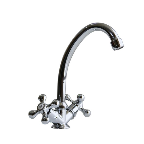 Смеситель для кухни 1/2 рез T.MARKT 041-2010 Крест п\гайку - 041-2010 