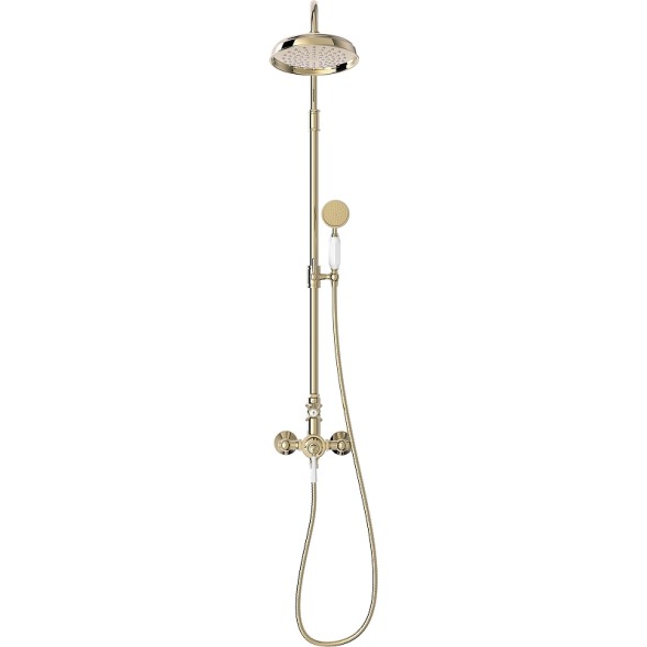 Душевая система Jacob Delafon Cleo 1889 золото глянцевое (E24311-BGG)
