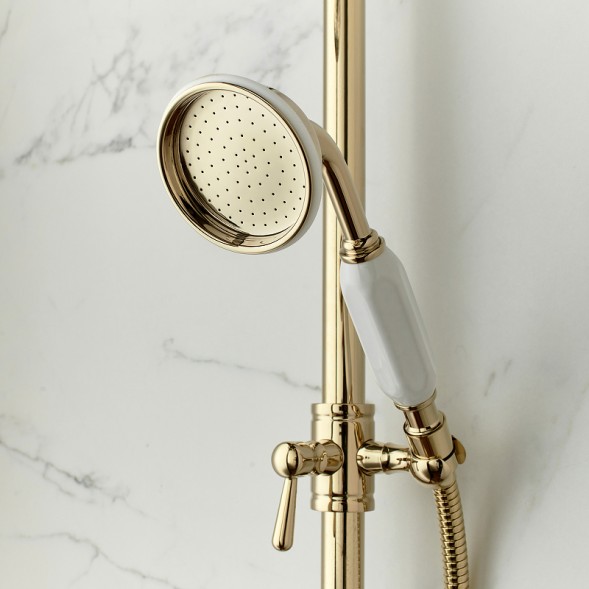 Душевая система Jacob Delafon Cleo 1889 золото глянцевое (E24311-BGG)