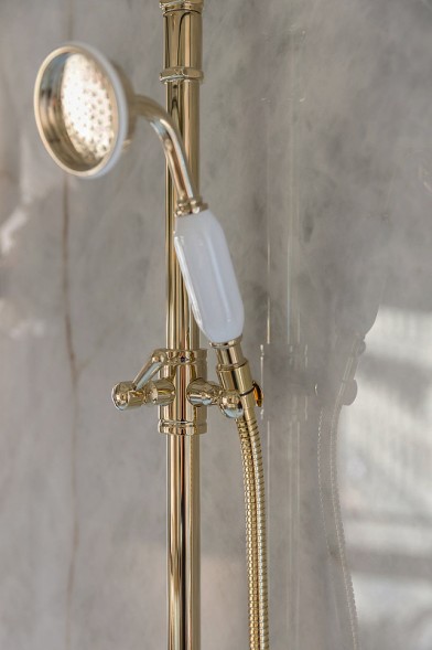 Душевая система Jacob Delafon Cleo 1889 золото глянцевое (E24311-BGG)