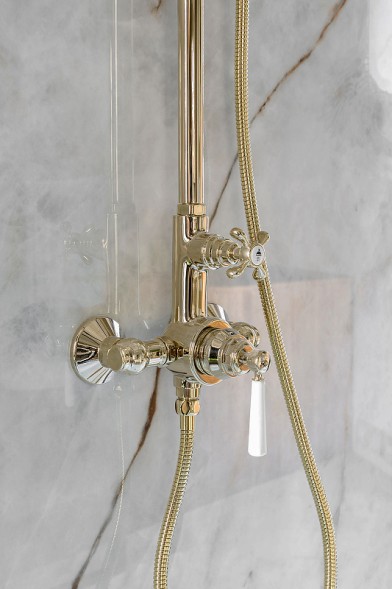 Душевая система Jacob Delafon Cleo 1889 золото глянцевое (E24311-BGG)
