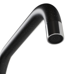 Смеситель для кухни 35к MIXLINE ML-GS12 (308) черный высок. излив - ML-GS12 (308)