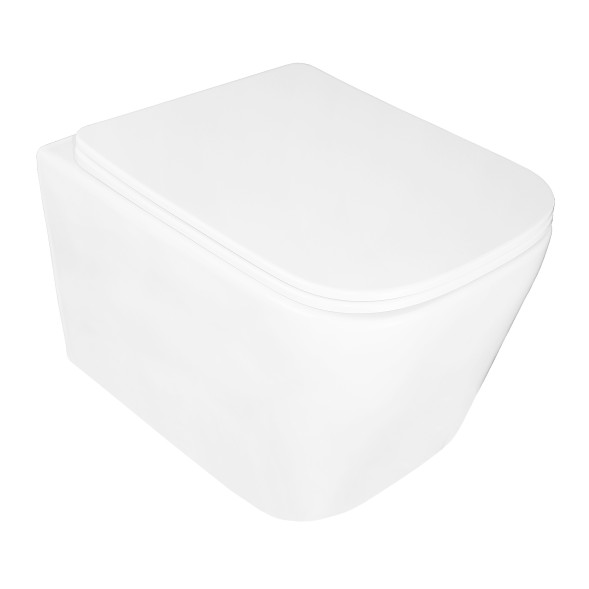 Сет LORANTO Инсталляция + Унитаз Delphi подвесной, безободковый, с системой смыва Tornado в комплекте с быстросъемным сиденьем микролифт (4501+91343)