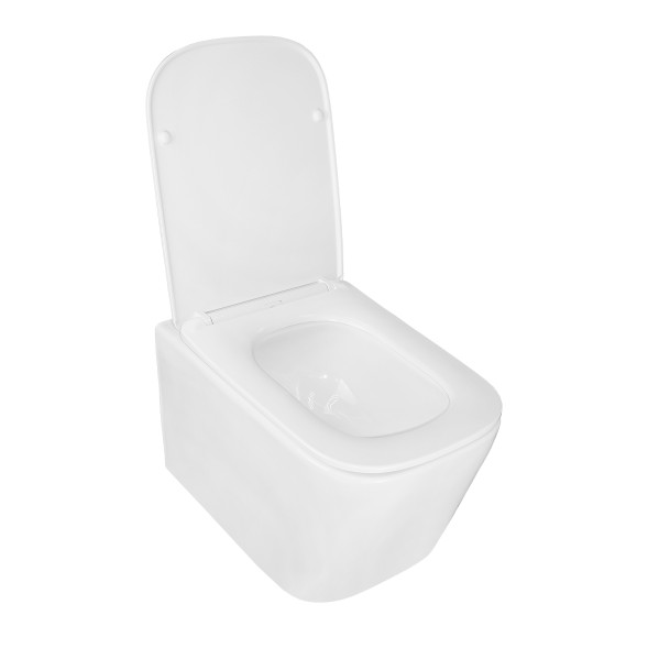 Сет LORANTO Инсталляция + Унитаз Delphi подвесной, безободковый, с системой смыва Tornado в комплекте с быстросъемным сиденьем микролифт (4501+91343)