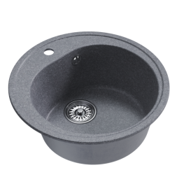 Мойкa ML-GM11 КОМФОРТ круглая, графит (342), 500мм (глуб. чаши 180) - 00-00009308 