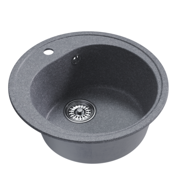 Мойкa ML-GM11 КОМФОРТ круглая, графит (342), 500мм (глуб. чаши 180) - 00-00009308 