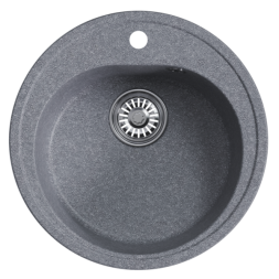 Мойкa ML-GM11 КОМФОРТ круглая, графит (342), 500мм (глуб. чаши 180) - 00-00009308 