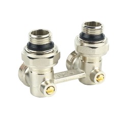 Узел нижнего подключения 1/2x3/4ЕК OGINT угловой двухтруб - 022-4040