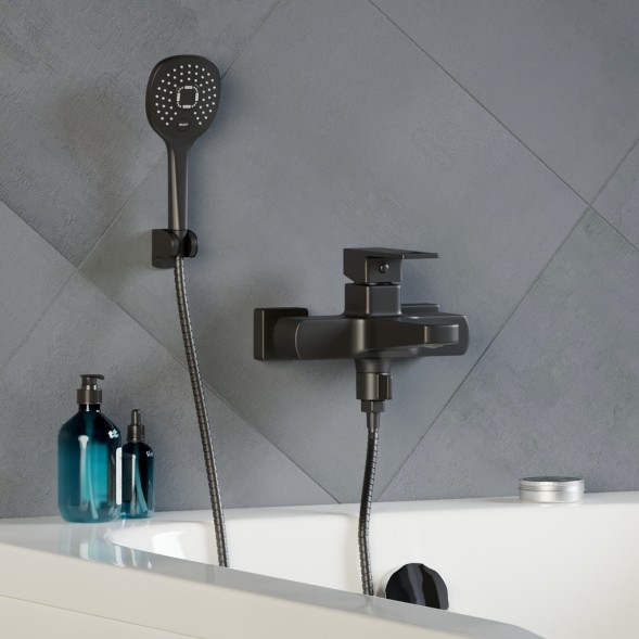 Смеситель для ванны 35k MIXLINE ML34-01 &amp;quot;Solo Black&amp;quot; ЧЕРНЫЙ - ML34-01 