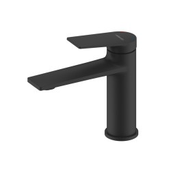Смеситель для раковины 35к Milardo AZUBL00M01 "Azure" литой, п/шпильку, ЧЕРНЫЙ матовый - AZUBL00M01