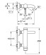 Смеситель для ванны Grohe Essence+ Хром (33624001)