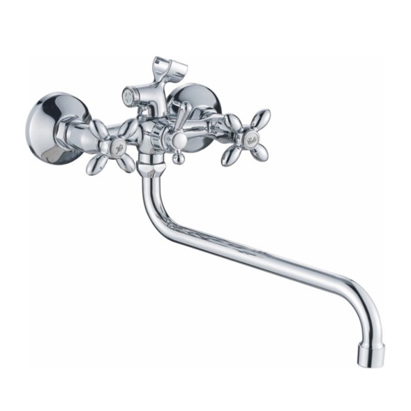 Смеситель для ванны и раковины 1/2 кер HB2227 HAIBA с шар перекл - HB2227 