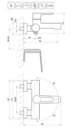 Смеситель для ванны Ravak Puri PU 022.20/150 керамический картридж, черный матовый (X070185)