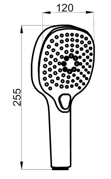 Душевой набор Azario NEVO душевая лейка, шланг, штанга, белый матовый (AZ-157820226)