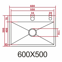 Кухонная мойка AZARIO NICOLE (600*500*220) нержавеющая сталь серая (сифон, диспенсер,коландер) (AZG6050N)
